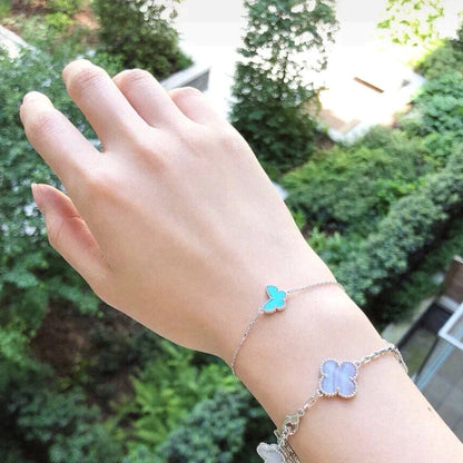 [Regal Gem]BUTTERFLY TURQUOISE BUTTERFLY BRACELET SILVER
