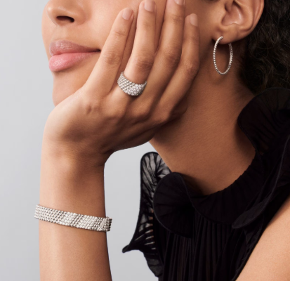 [Regal Gem]Five-row diamond bracelet