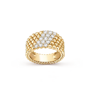 [Regal Gem]Five-row diamond ring