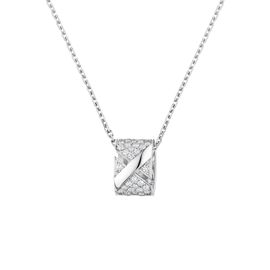 [Regal Gem]LIENS EVIDENCE DIAMOND PAVED NECKLACE