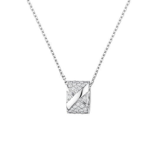 [Regal Gem]LIENS EVIDENCE DIAMOND PAVED NECKLACE