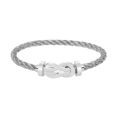 [Regal Gem]CHANCE LARGE 8 FIGURE BUCKLE NO DIAMOND BRACELET SILVER
