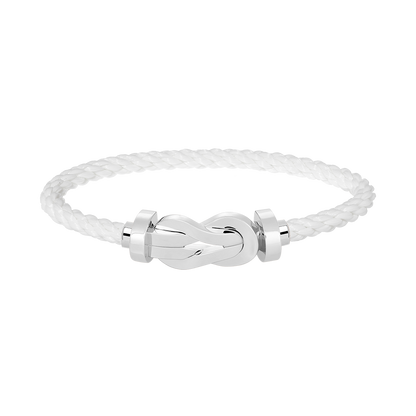 [Regal Gem]CHANCE LARGE 8 FIGURE BUCKLE NO DIAMOND BRACELET SILVER
