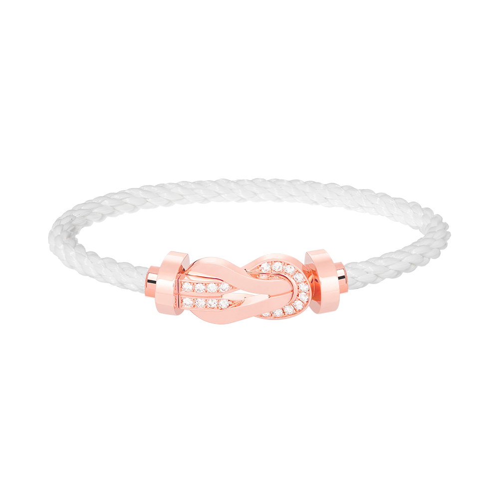 [Regal Gem]CHANCE LARGE 8 FIGURE BUCKLE HALF DIAMOND BRACELET Regal Gem GOLD