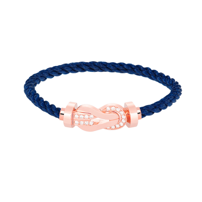 [Regal Gem]CHANCE LARGE 8 FIGURE BUCKLE HALF DIAMOND BRACELET Regal Gem GOLD