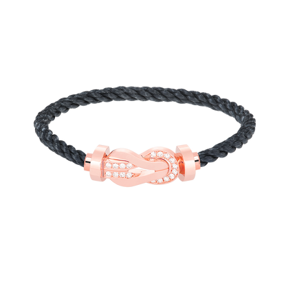 [Regal Gem]CHANCE LARGE 8 FIGURE BUCKLE HALF DIAMOND BRACELET Regal Gem GOLD