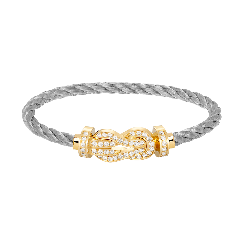 [Regal Gem]CHANCE LARGE 8 FIGURE BUCKLE FULLDIAMOND BRACELET GOLD