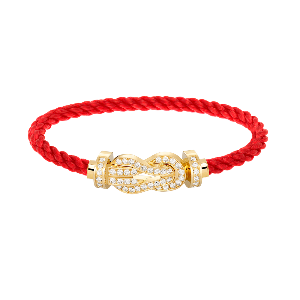 [Regal Gem]CHANCE LARGE 8 FIGURE BUCKLE FULLDIAMOND BRACELET GOLD