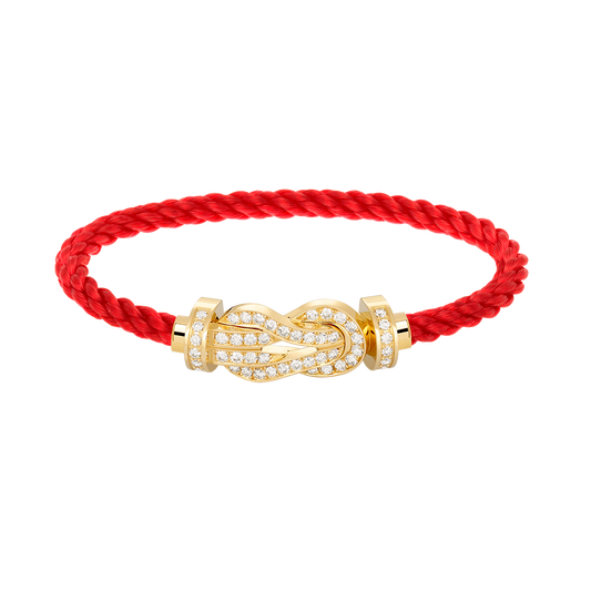 [Regal Gem]CHANCE LARGE 8 FIGURE BUCKLE FULLDIAMOND BRACELET GOLD
