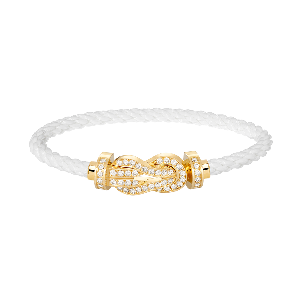 [Regal Gem]CHANCE LARGE 8 FIGURE BUCKLE FULLDIAMOND BRACELET GOLD