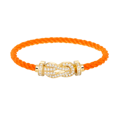 [Regal Gem]CHANCE LARGE 8 FIGURE BUCKLE FULLDIAMOND BRACELET GOLD