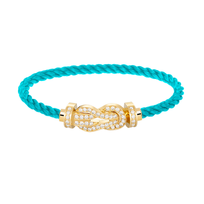 [Regal Gem]CHANCE LARGE 8 FIGURE BUCKLE FULLDIAMOND BRACELET GOLD