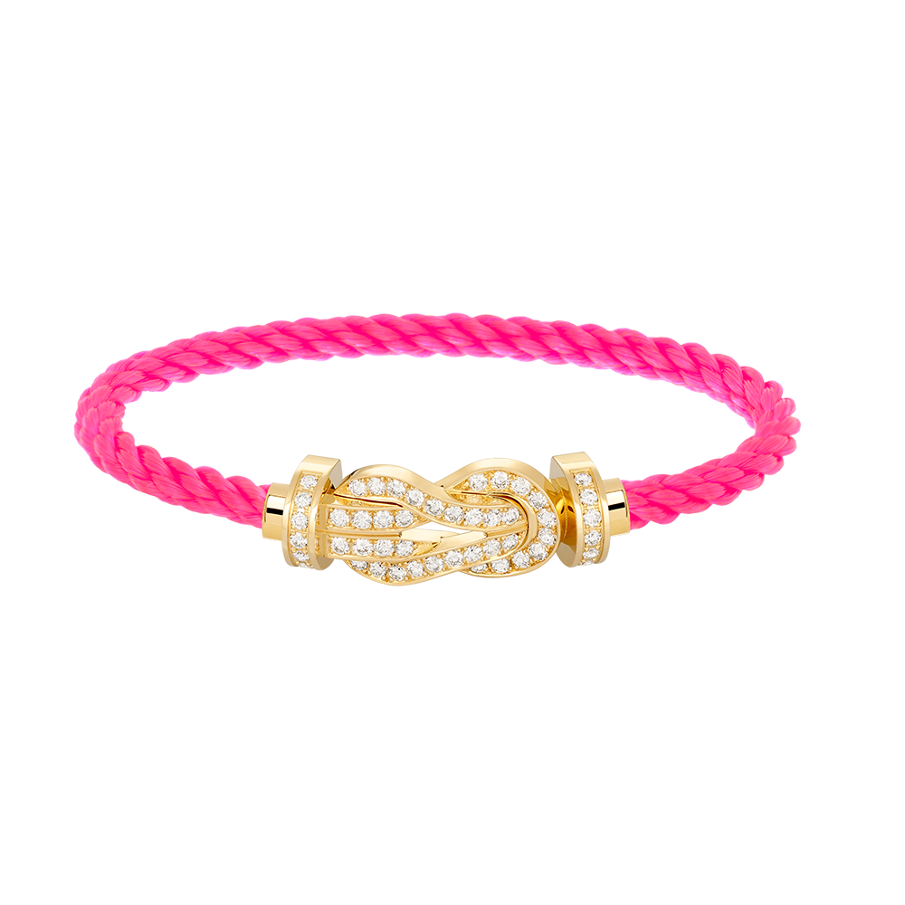 [Regal Gem]CHANCE LARGE 8 FIGURE BUCKLE FULLDIAMOND BRACELET GOLD