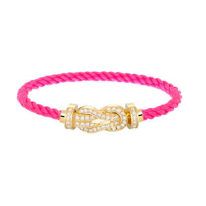 [Regal Gem]CHANCE LARGE 8 FIGURE BUCKLE FULLDIAMOND BRACELET GOLD