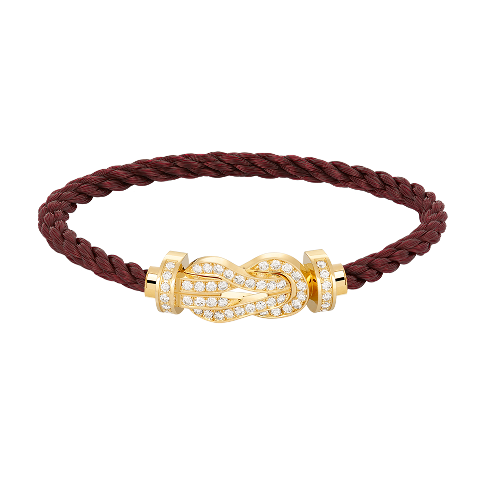 [Regal Gem]CHANCE LARGE 8 FIGURE BUCKLE FULLDIAMOND BRACELET GOLD