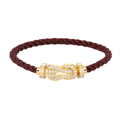 [Regal Gem]CHANCE LARGE 8 FIGURE BUCKLE FULLDIAMOND BRACELET GOLD