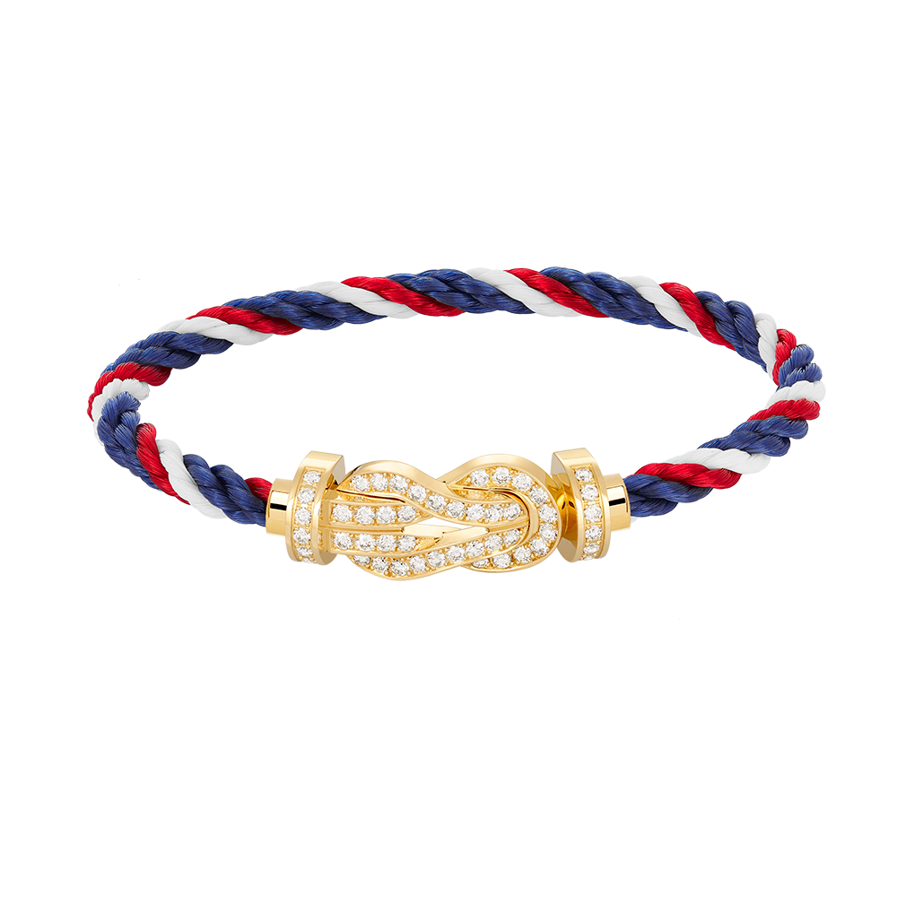 [Regal Gem]CHANCE LARGE 8 FIGURE BUCKLE FULLDIAMOND BRACELET GOLD