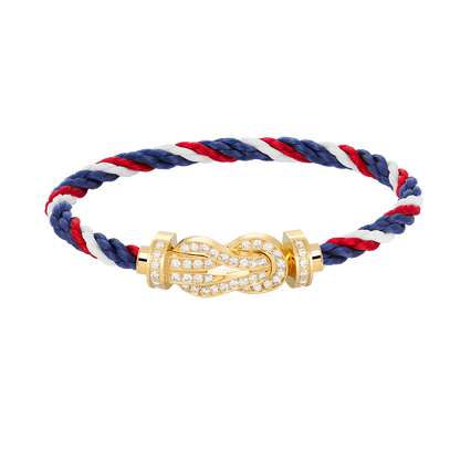 [Regal Gem]CHANCE LARGE 8 FIGURE BUCKLE FULLDIAMOND BRACELET GOLD