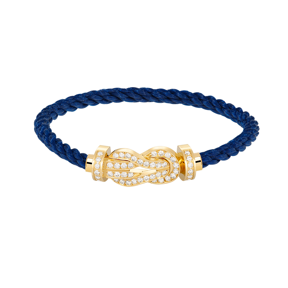 [Regal Gem]CHANCE LARGE 8 FIGURE BUCKLE FULLDIAMOND BRACELET GOLD