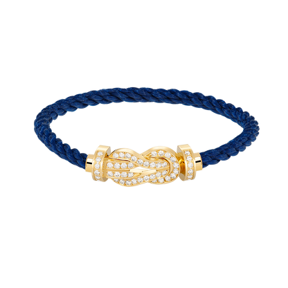 [Regal Gem]CHANCE LARGE 8 FIGURE BUCKLE FULLDIAMOND BRACELET GOLD
