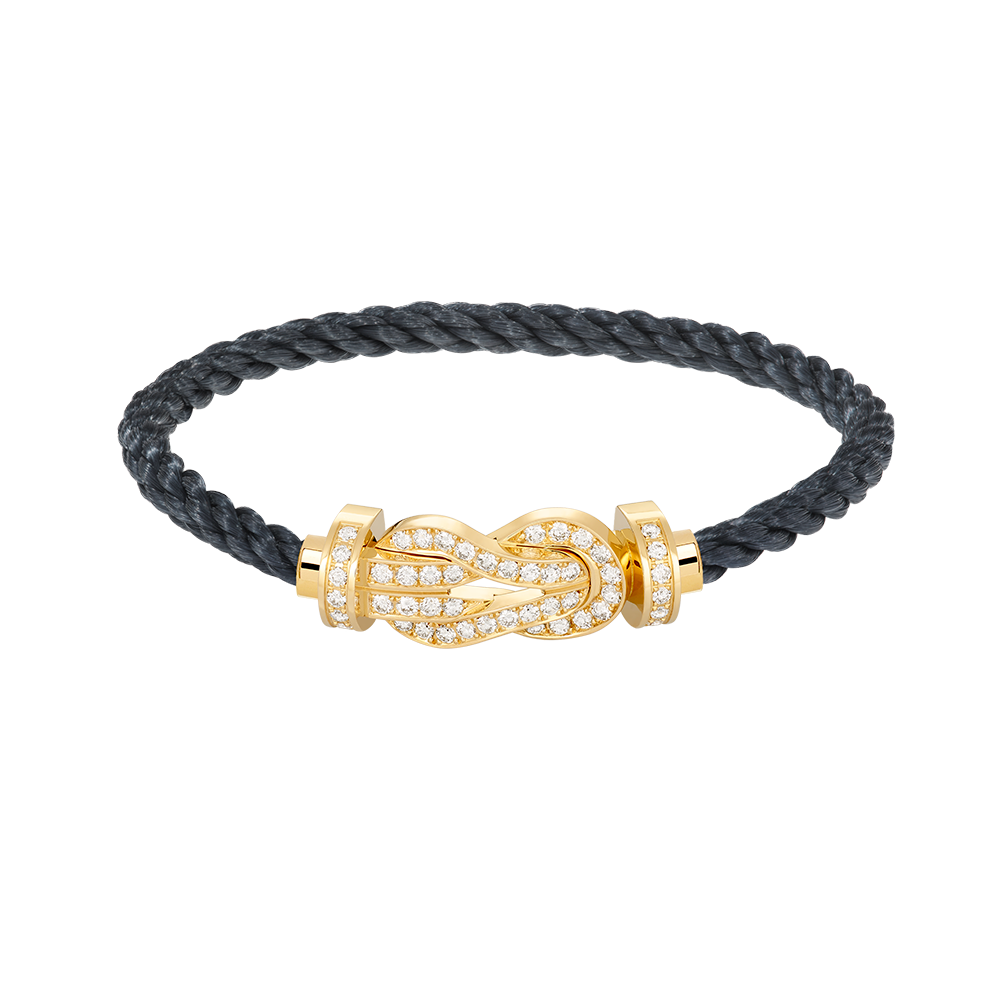 [Regal Gem]CHANCE LARGE 8 FIGURE BUCKLE FULLDIAMOND BRACELET GOLD
