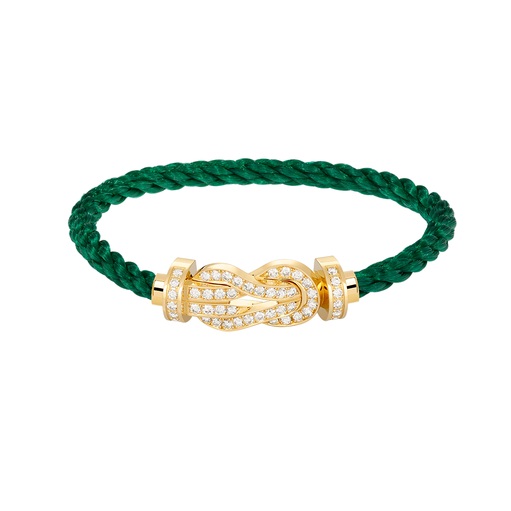 [Regal Gem]CHANCE LARGE 8 FIGURE BUCKLE FULLDIAMOND BRACELET GOLD