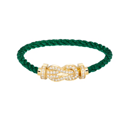 [Regal Gem]CHANCE LARGE 8 FIGURE BUCKLE FULLDIAMOND BRACELET GOLD