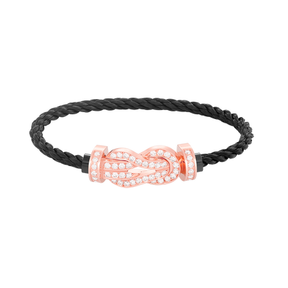 [Regal Gem]CHANCE LARGE 8 FIGURE BUCKLE FULL DIAMOND BRACELET Regal Gem GOLD