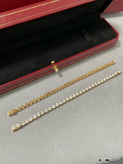 [Regal Gem jewelrys]TENNIS BRACELET WITH FULL DIAMOND SETTING