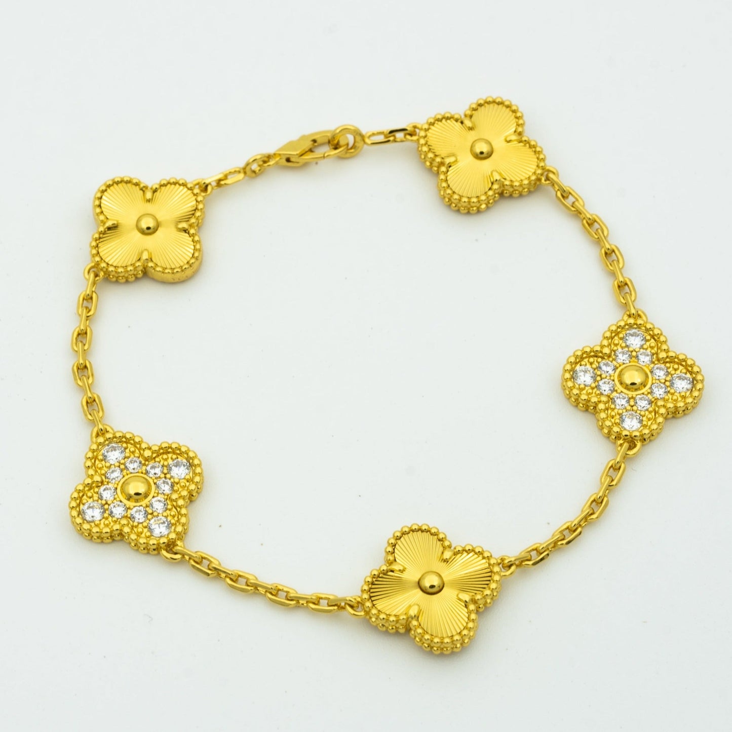 [Regal Gem] CLOVER 5 MOTIF LASER BRACELET COLLECTION