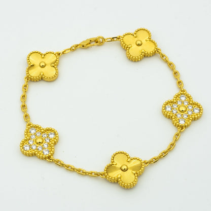 [Regal Gem] CLOVER 5 MOTIF LASER BRACELET COLLECTION