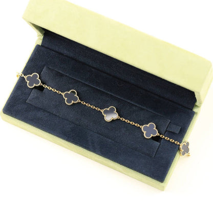 [Regal Gem] CLOVER 5 MOTIF ONYXS BRACELET COLLECTION