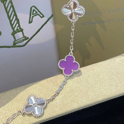 [Regal Gem] CLOVER 5 MOTIF VIOLET BRACELET COLLECTION