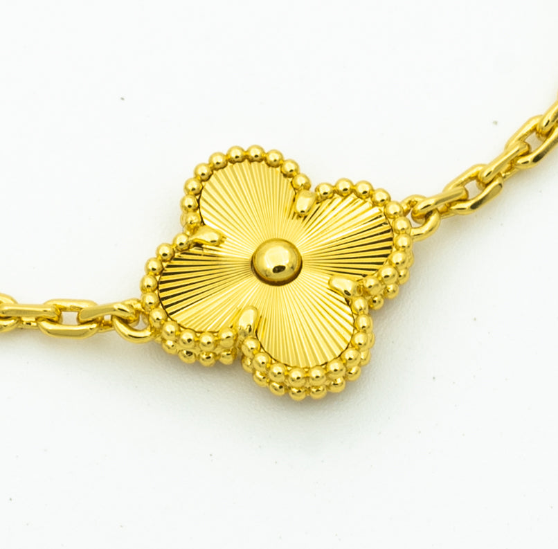 [Regal Gem] CLOVER 5 MOTIF LASER BRACELET COLLECTION