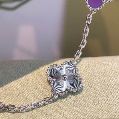 [Regal Gem] CLOVER 5 MOTIF VIOLET BRACELET COLLECTION