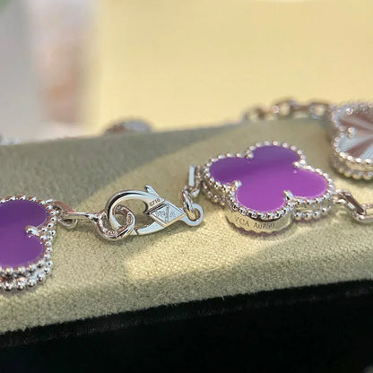 [Regal Gem] CLOVER 5 MOTIF VIOLET BRACELET COLLECTION