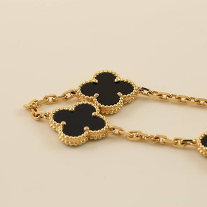 [Regal Gem] CLOVER 5 MOTIF ONYXS BRACELET COLLECTION