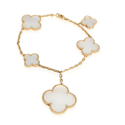 [Regal Gem]MAGIC CLOVER MOP GOLD BRACELET 5 MOTIFS