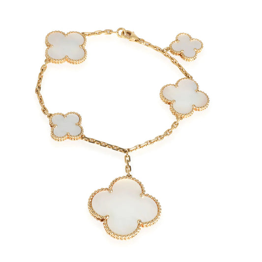 [Regal Gem]MAGIC CLOVER MOP GOLD BRACELET 5 MOTIFS