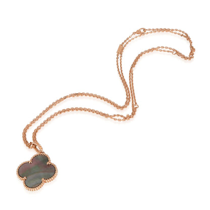 [Regal Gem]CLOVER 25MM GOLD DARK MOP BIG CLOVER NECKLACE
