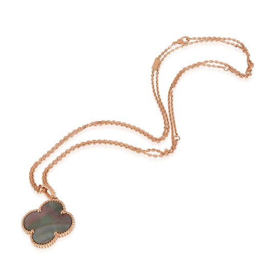 [Regal Gem]CLOVER 25MM GOLD DARK MOP BIG CLOVER NECKLACE