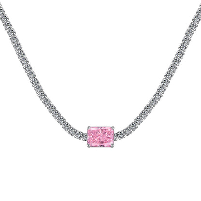 [Regal Gem Jewelry]2.0 carat Ornate Emerald Cut Necklace