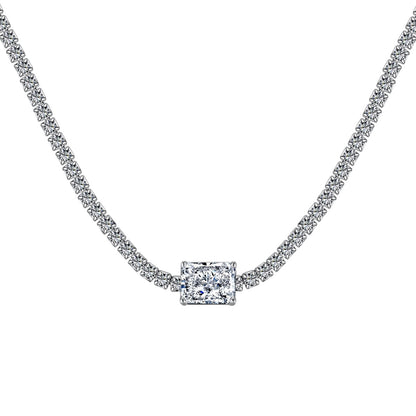 [Regal Gem Jewelry]2.0 carat Ornate Emerald Cut Necklace