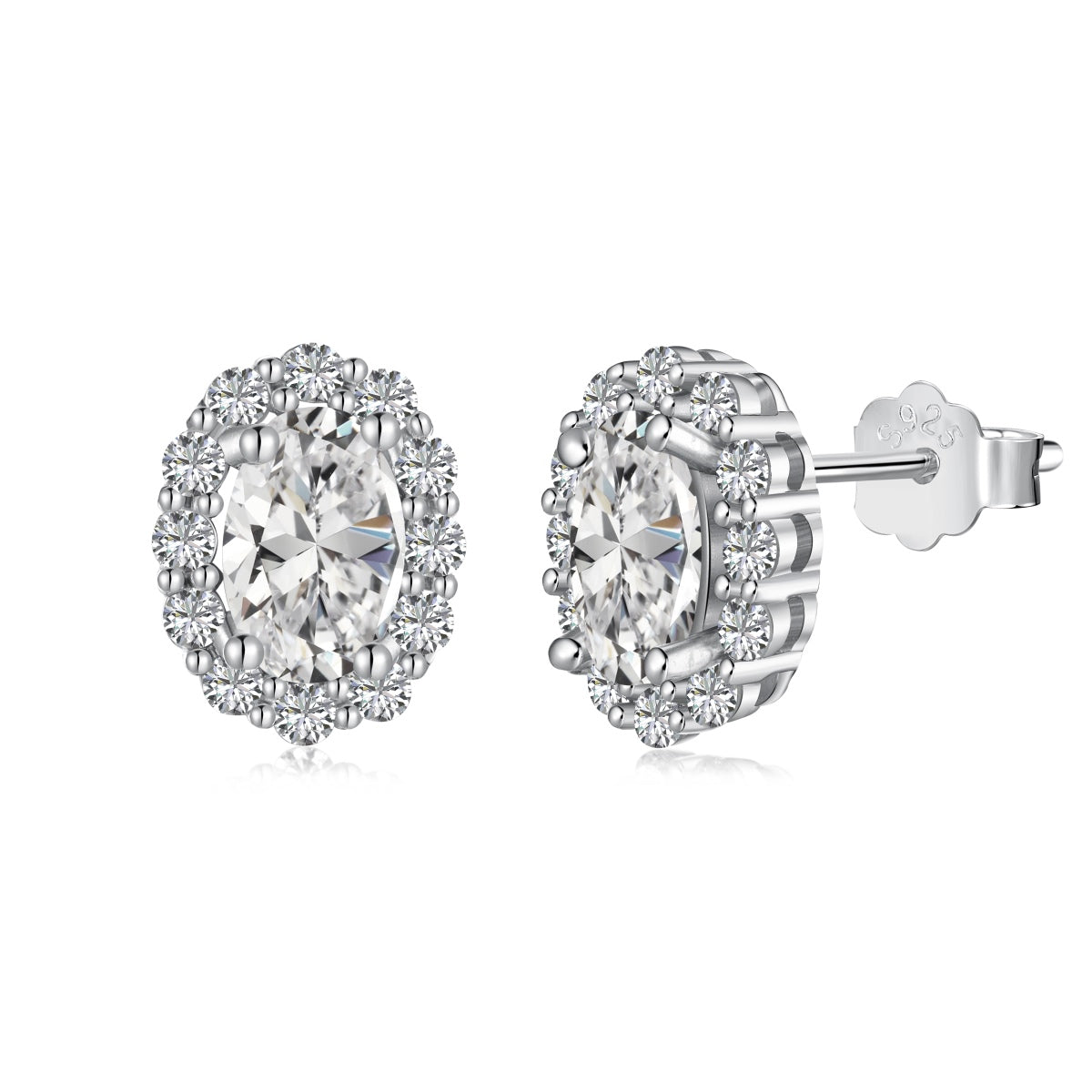 [Regal Gem Jewelry]Delicate Unique Oval Cut Daily Earrings