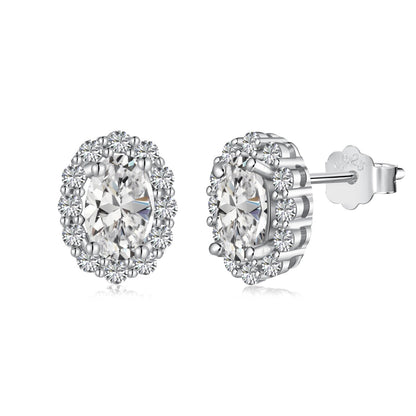 [Regal Gem Jewelry]Delicate Unique Oval Cut Daily Earrings