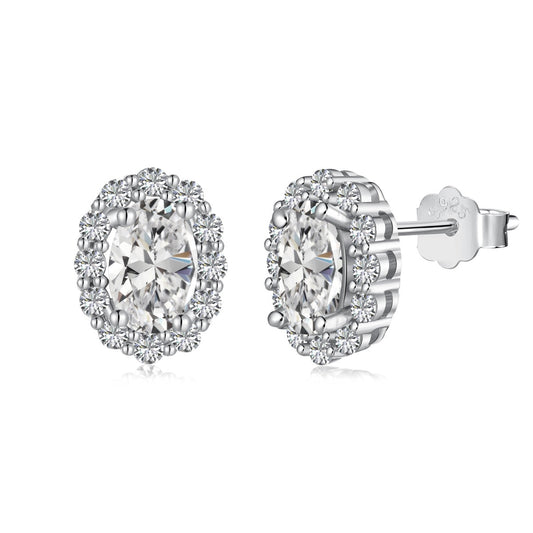 [Regal Gem Jewelry]Delicate Unique Oval Cut Daily Earrings