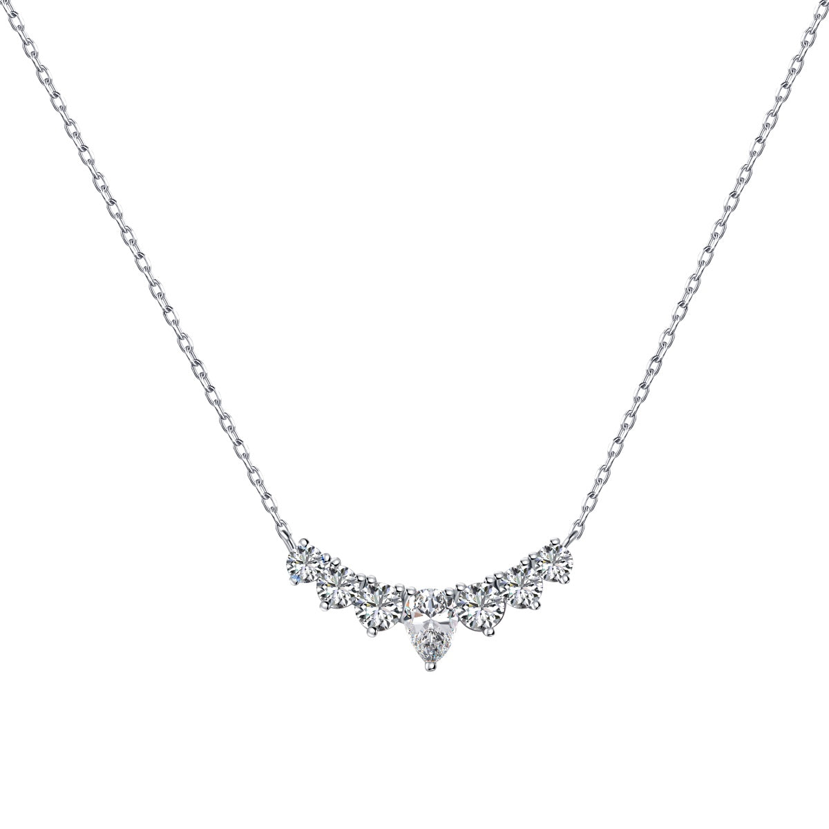[Regal Gem Jewelry]Dainty Colorful Heart Necklace