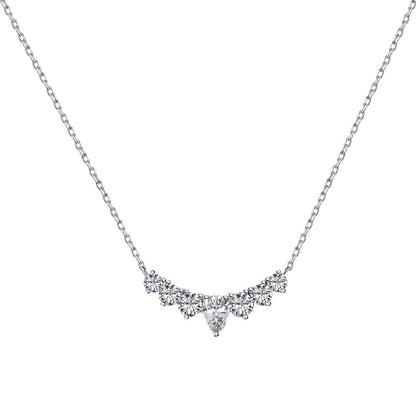 [Regal Gem Jewelry]Dainty Colorful Heart Necklace