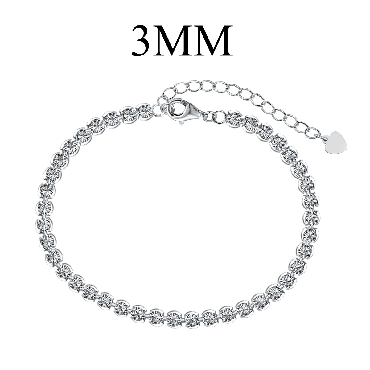 [Regal Gem Jewelry]Ornate  Sparkling Round Cut Daily Bracelet