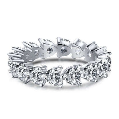 [Regal Gem Jewelry]0.25 Carat Radiant Romance Heart Cut Lover Ring